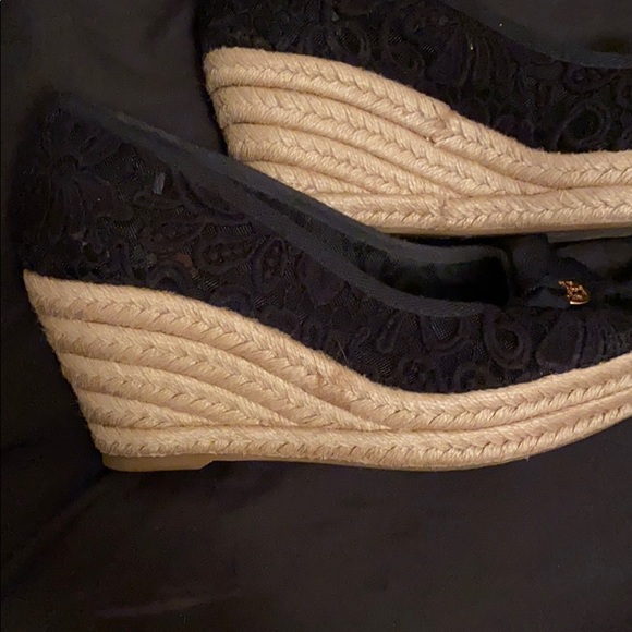 Like new Tory Burch black wedges - Picture 4 of 5